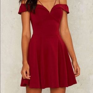 Rare London Mystique red fit and flare dress